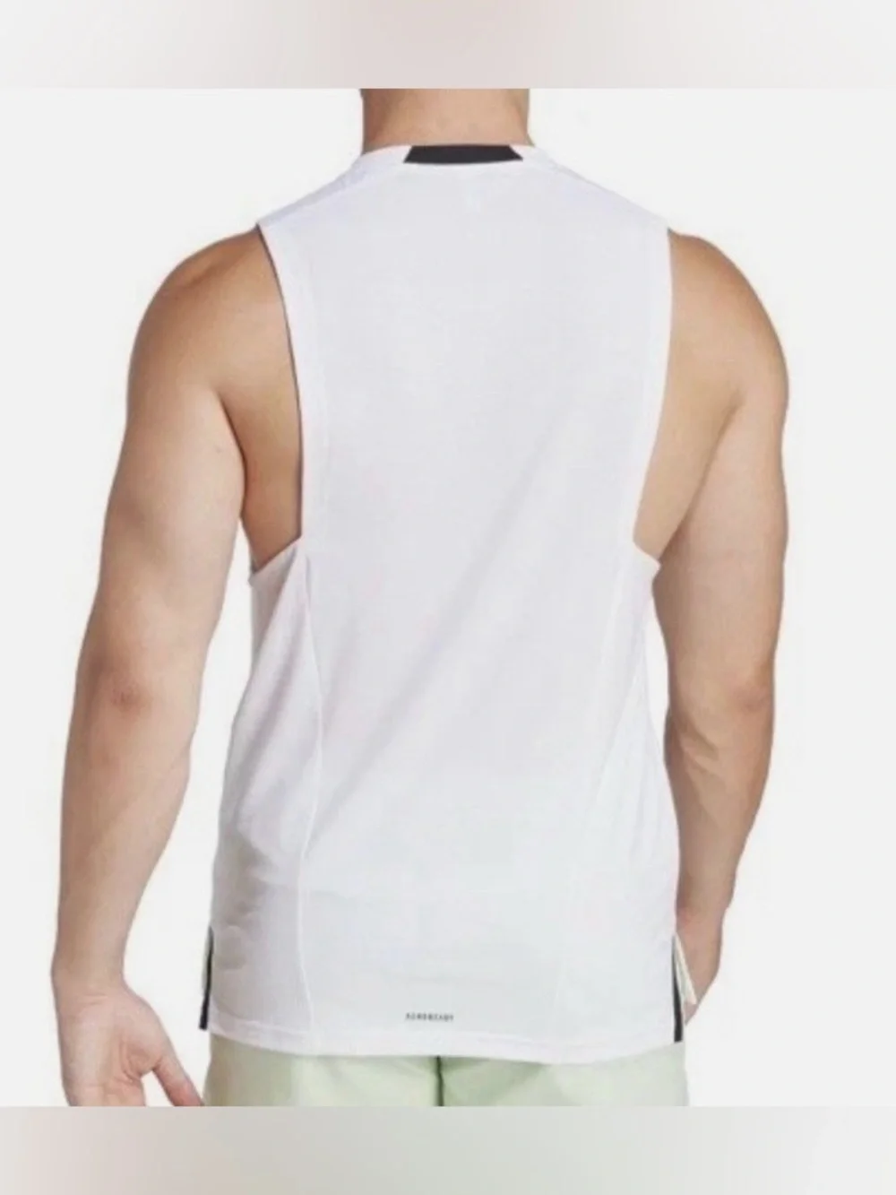 NWT [adidas] Designed For Training Workout Sleeveless Tank Top in White Men’s XL